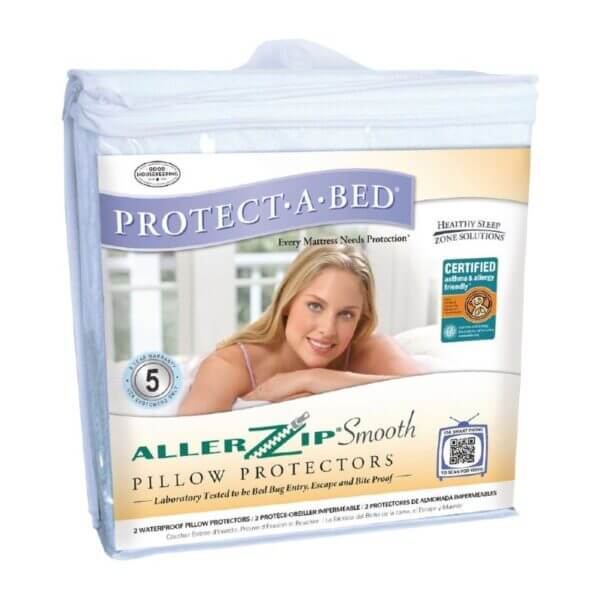 Protect-A-Bed Bed Bug Pillow Protectors - Waterproof & Allergen-Proof ...